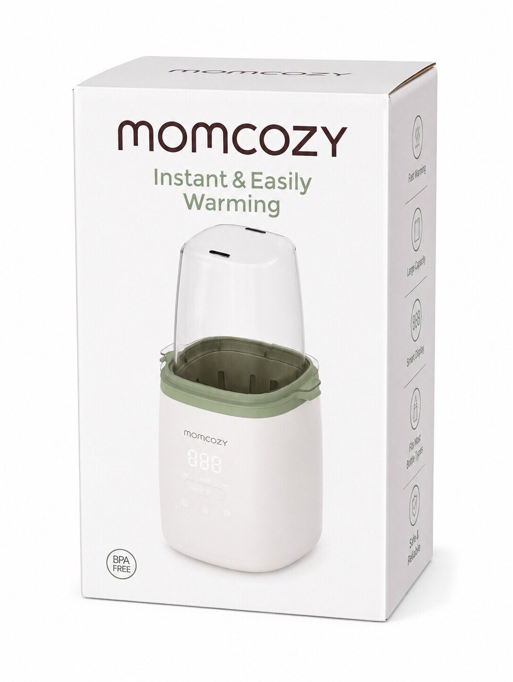 Momcozy Classic Bottle Warmer LED Display Instant And Easy Warming Model MW01